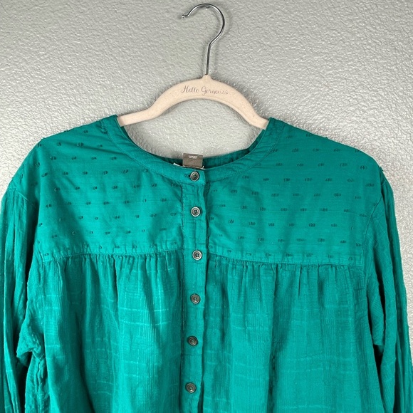 Anthropologie Pilcro The Mila Draped Down Down Long Sleeve Peasant Top Sz XS - Picture 9 of 9